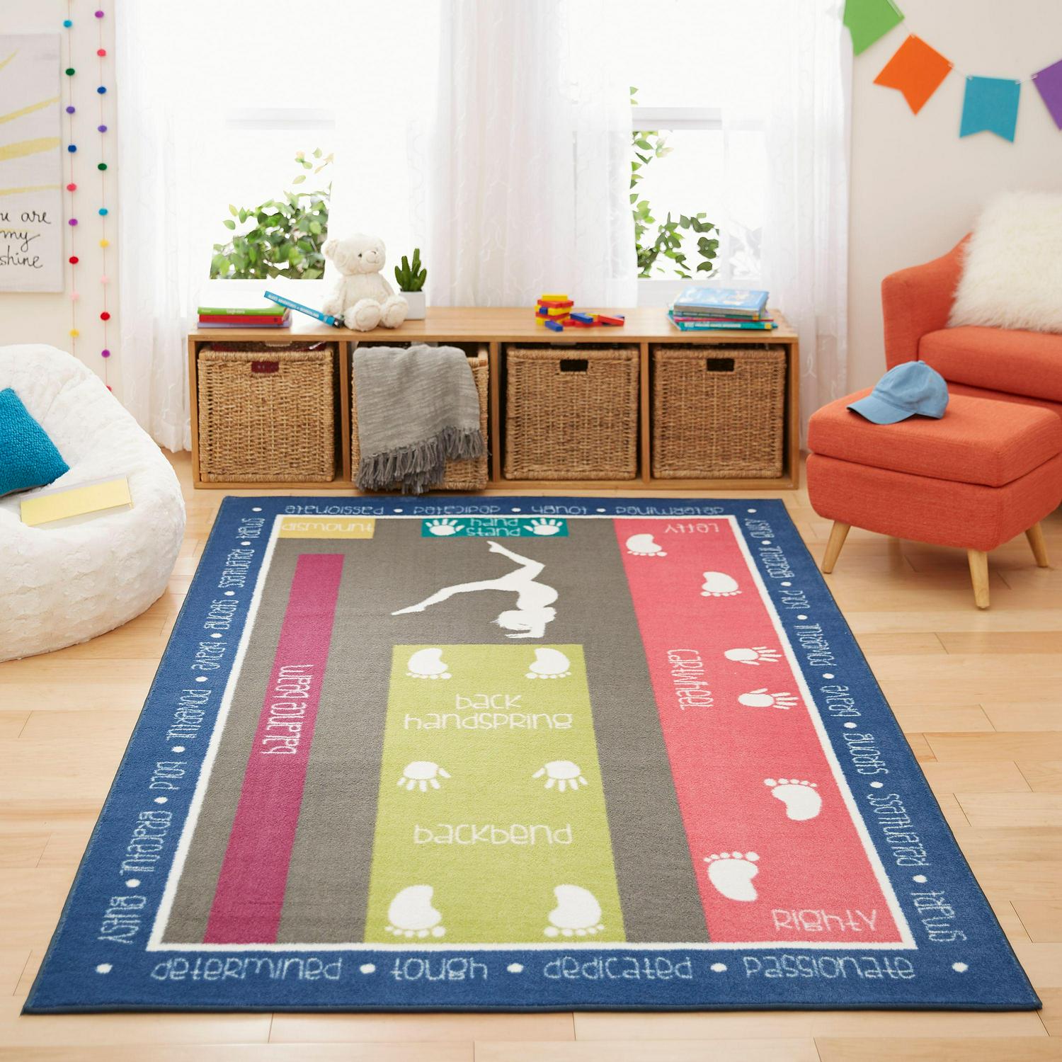 Mohawk Home Kids Interactive Gymnastics Fun Area Rug