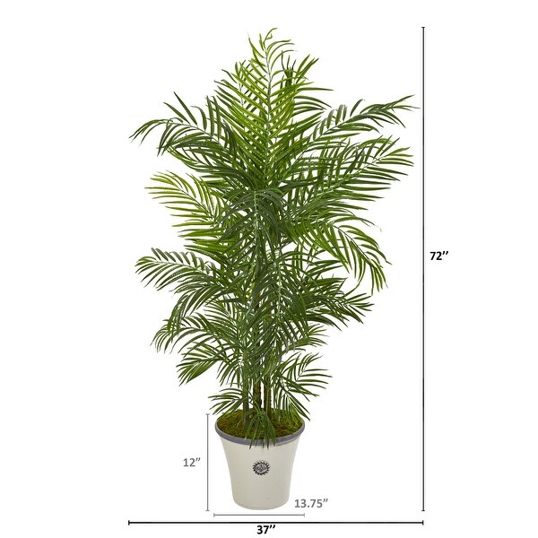 6' Areca Palm Artificial Tree in Planter UV Resistant (Indoor/Outdoor)