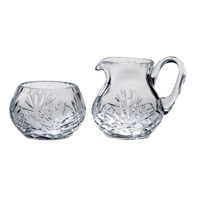 Majestic Gifts C651MJ Crystal Sugar and Creamer Set