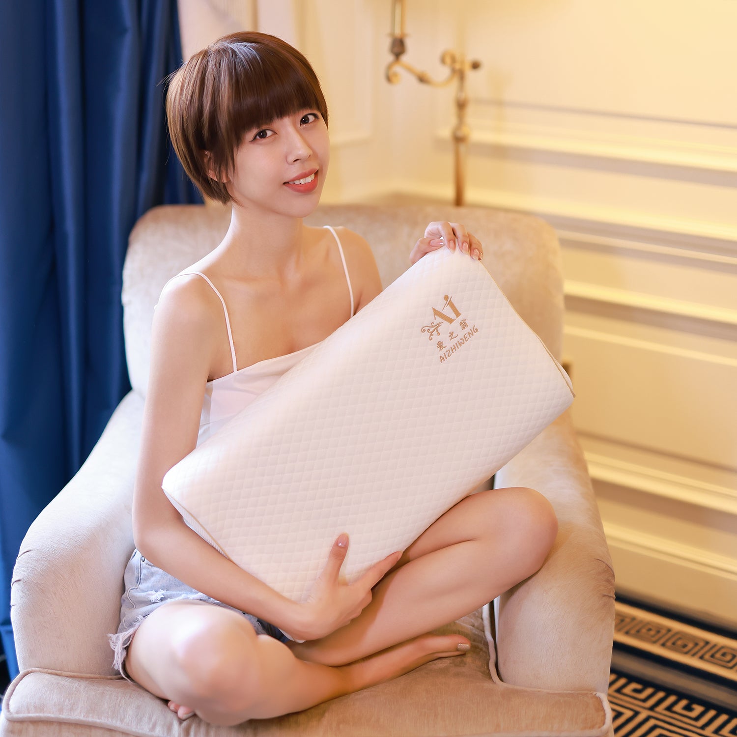 AIZHIWENG Memory Foam Pillow 50x30cm Slow Rebound Soft Memory Sleeping Pillow Ladies pillow