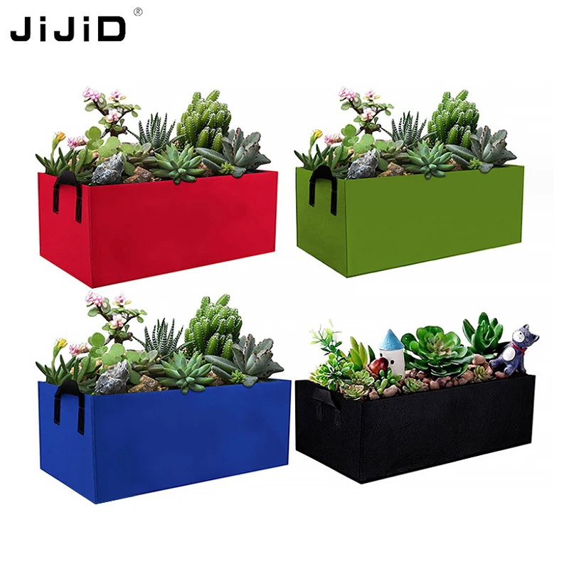 JiJiD Large Size Non woven Gardening Planting Bag Garden Seedling Flower Transplantation Bag Flower Pot Container Bags