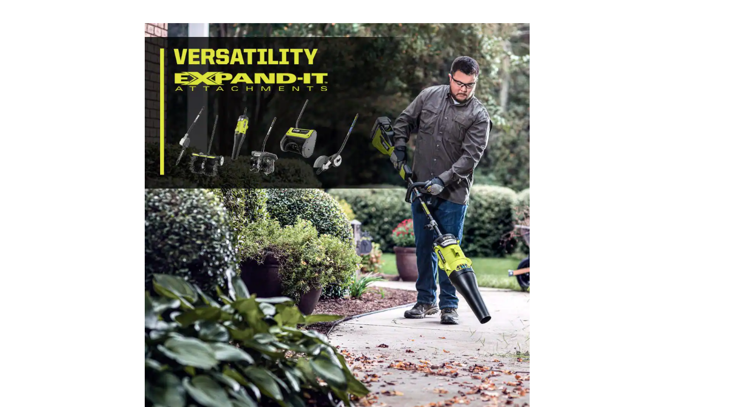 RYOBI RY40290VNM 40V HP Brushless 15 in. Cordless Carbon Fiber Shaft Attachment Capable String Trimmer with 4.0 Ah Battery and Charger