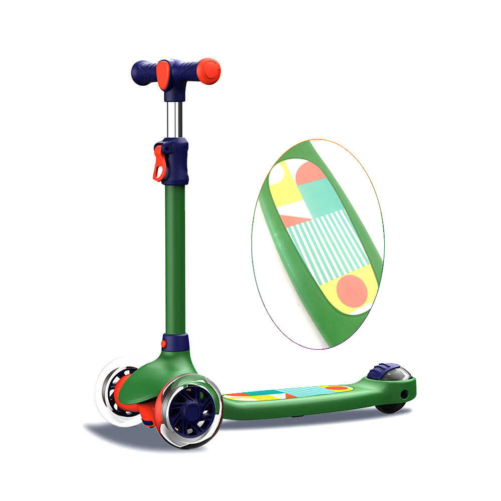 Children's bike scooter flashing wheels kick scooter 3 wheel