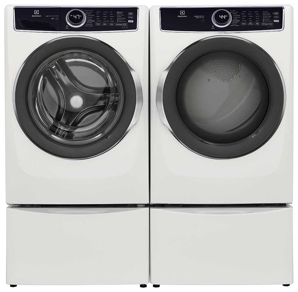 Electrolux 8 Cu. Ft. White Front Load Perfect Steam Gas Dryer With Predictive Dry And Instant Refresh