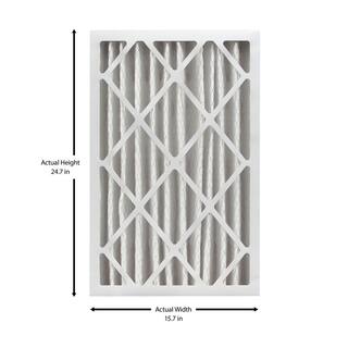 HDX 16 in. x 25 in. x 4 in. Honeywell Replacement Pleated Air Filter FPR 9 HDX-HW1625-13-3