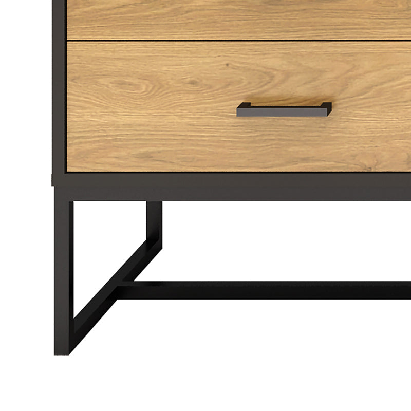 AMSTER Sideboard Buffet 160cm - Natural & Black