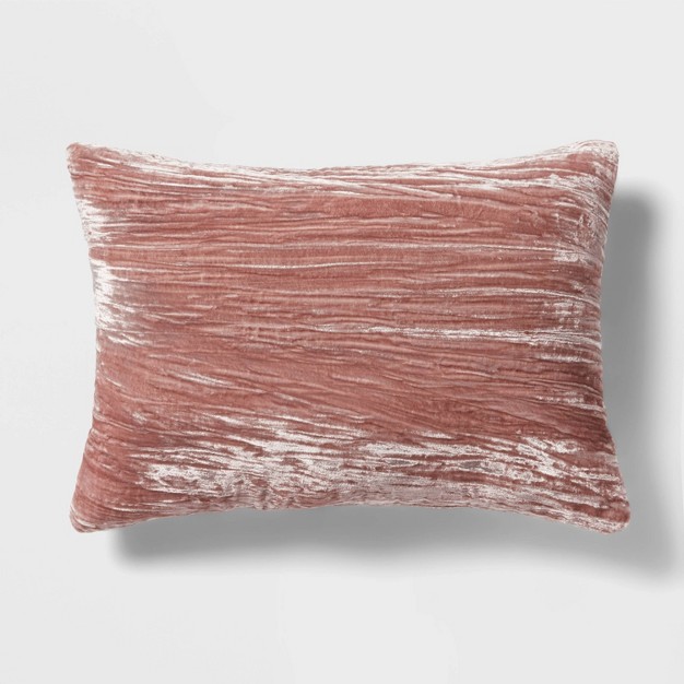 Luxe Velvet Oblong Decorative Pillow Mauve