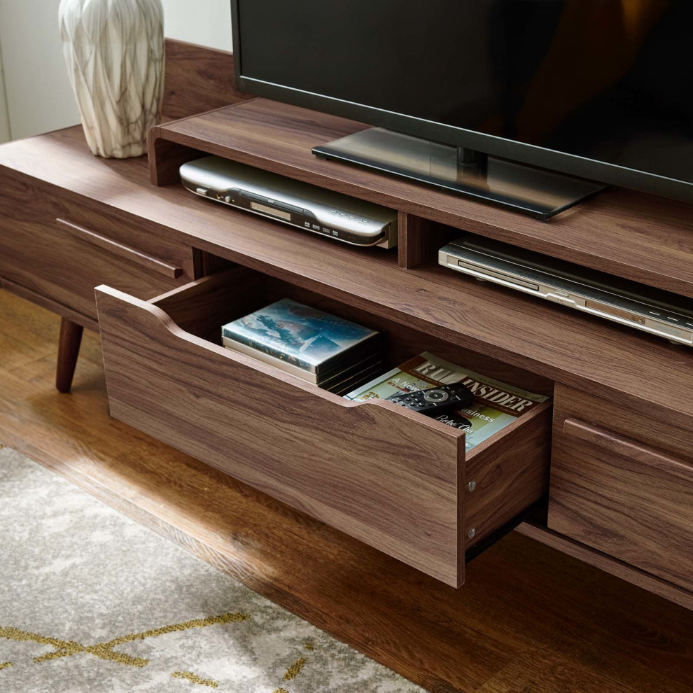 Luray Tv Stand   Midcentury   Entertainment Centers And Tv Stands   by HedgeApple  Houzz