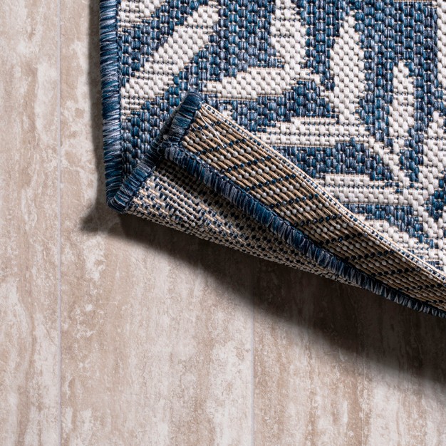 Nevis Palm Frond Indoor outdoor Area Rug Jonathan Y