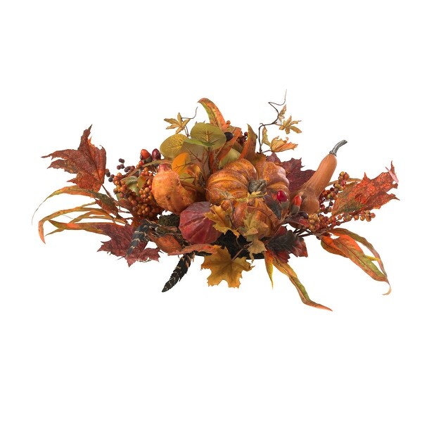 26 Inch Harvest Artificial Foliage Centerpiece Perfect for Thanksgiving and Fall Home Decor