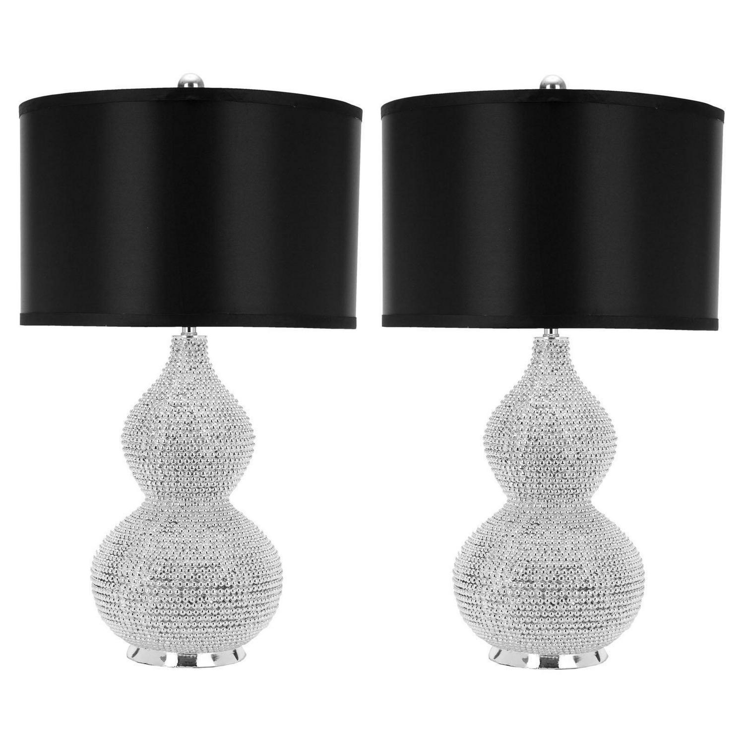 Safavieh Nicole Bead Base Lamp with CFL Bulb， Set of 2