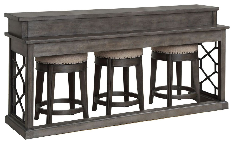 Parker House Sundance Everywhere Console With 3 Stools   Transitional   Console Tables   by Unlimited Furniture Group  Houzz