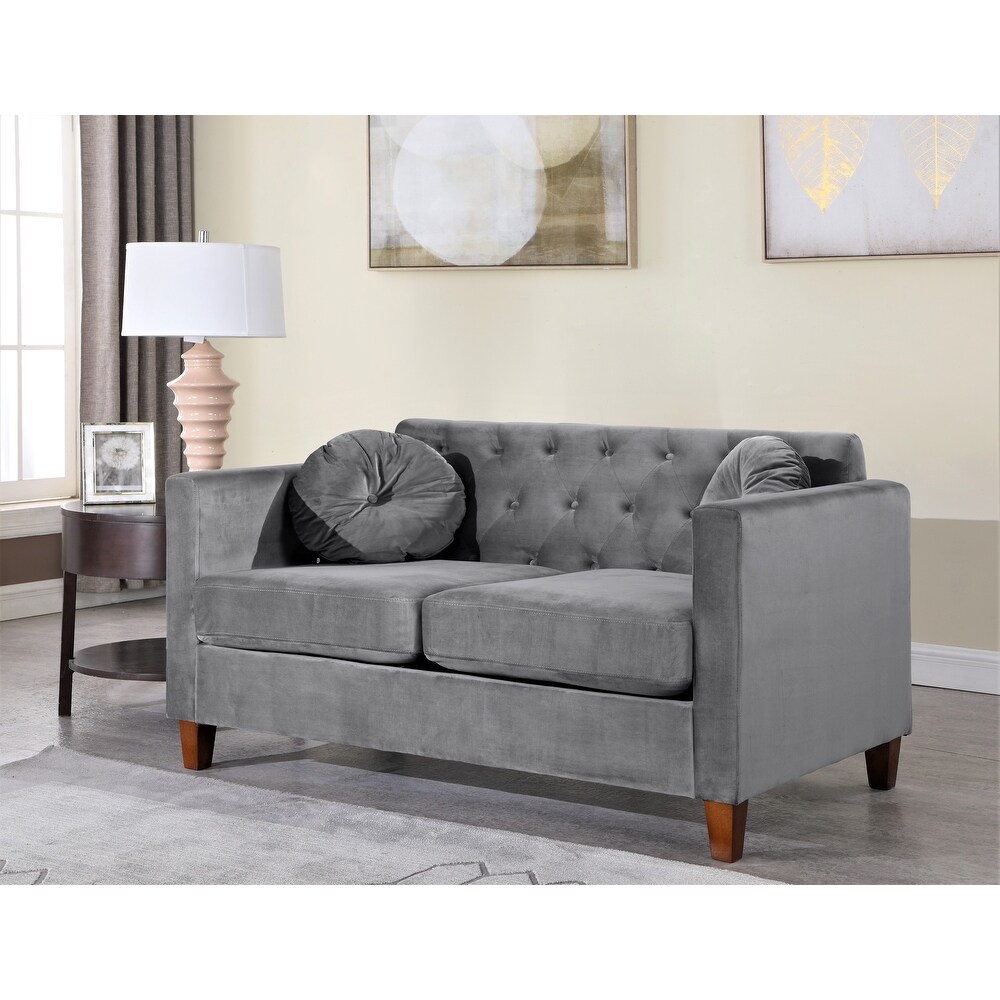 Lory velvet Kitts Classic Chesterfield Living room seat Loveseat and Sofa