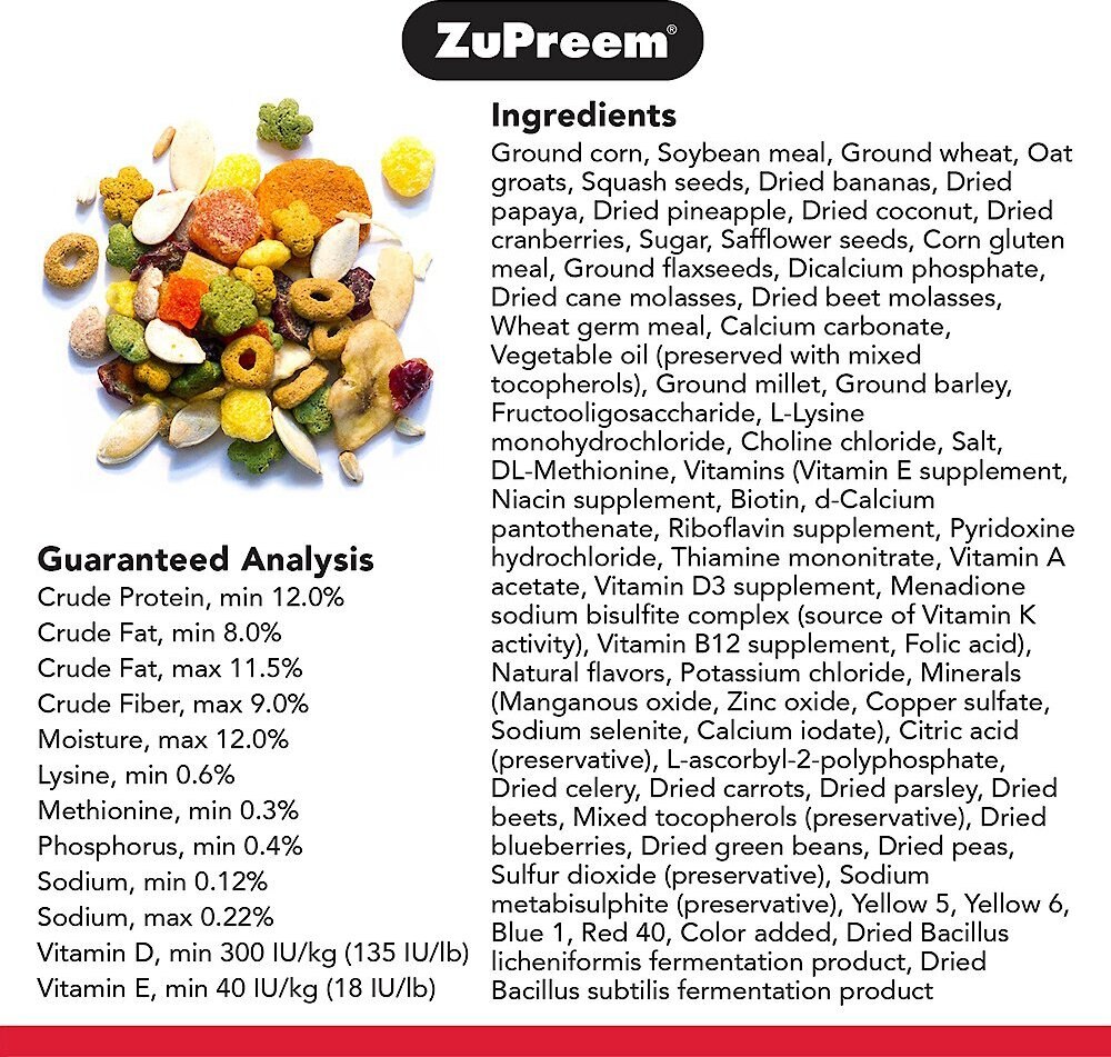 ZuPreem Smart Selects Macaw Food