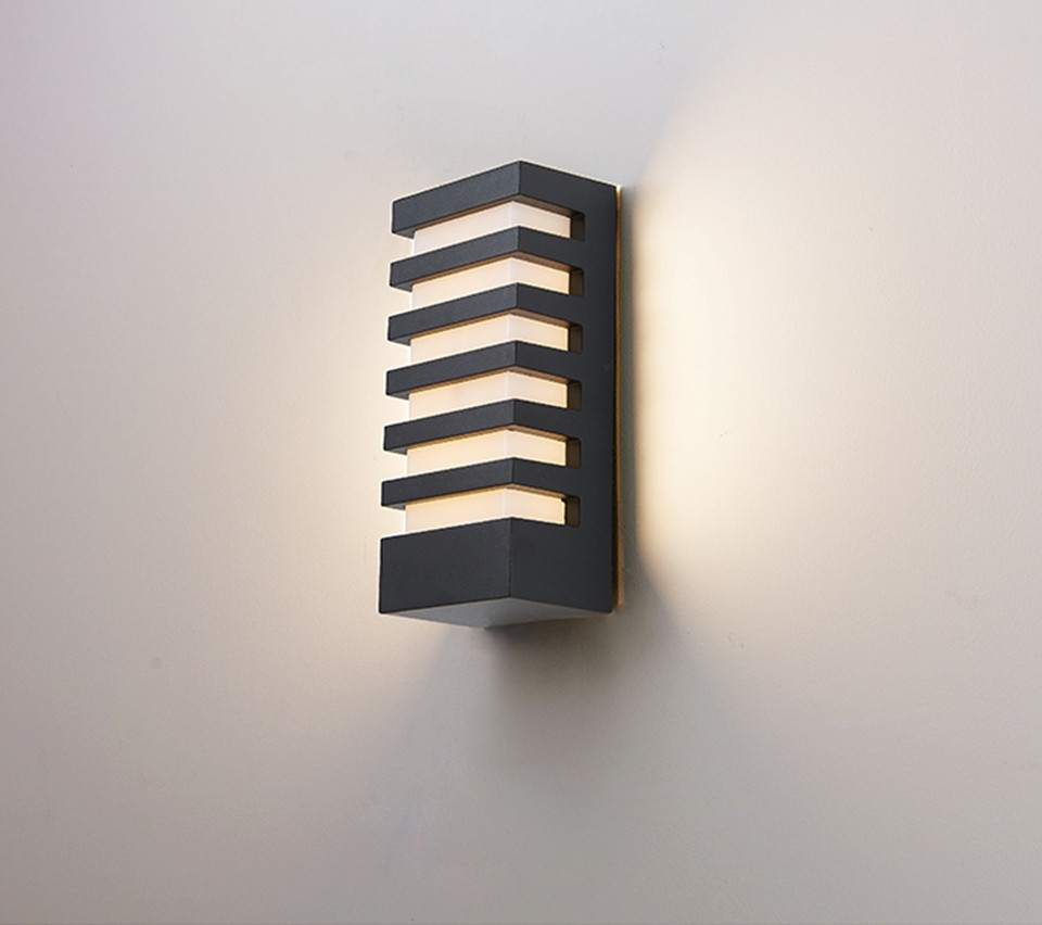 Black Outdoor Waterproof Aluminum LED Wall Sconce For Porch  Garden   Transitional   Outdoor Wall Lights And Sconces   by Miron Demid LLC  Houzz