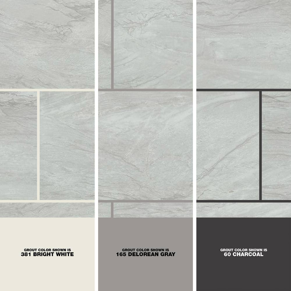 MSI Raphael Gray 16 in. x 32in. Polished Porcelain Stone Look Floor and Wall Tile (14.2 sq. ft.Case) NHDRAP1632PC