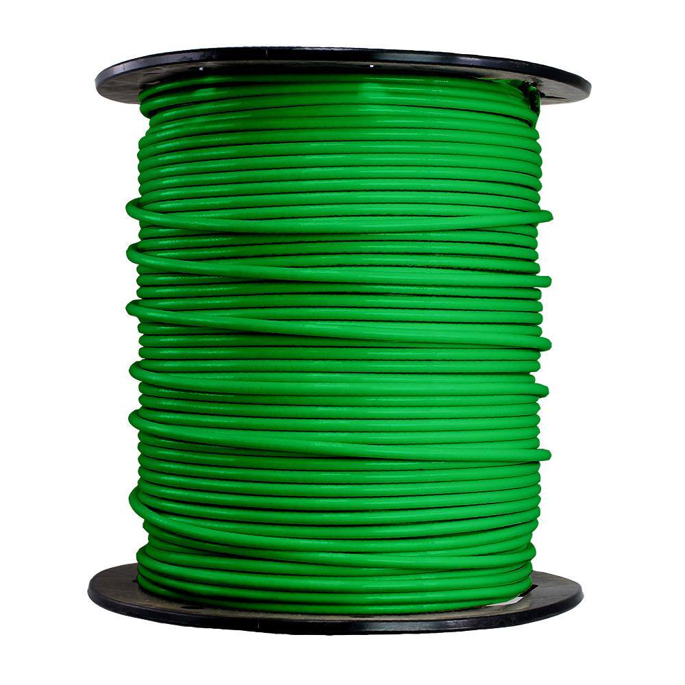 Cerrowire 500 ft. 10 Gauge Green Solid Copper THHN Wire 112-1875J