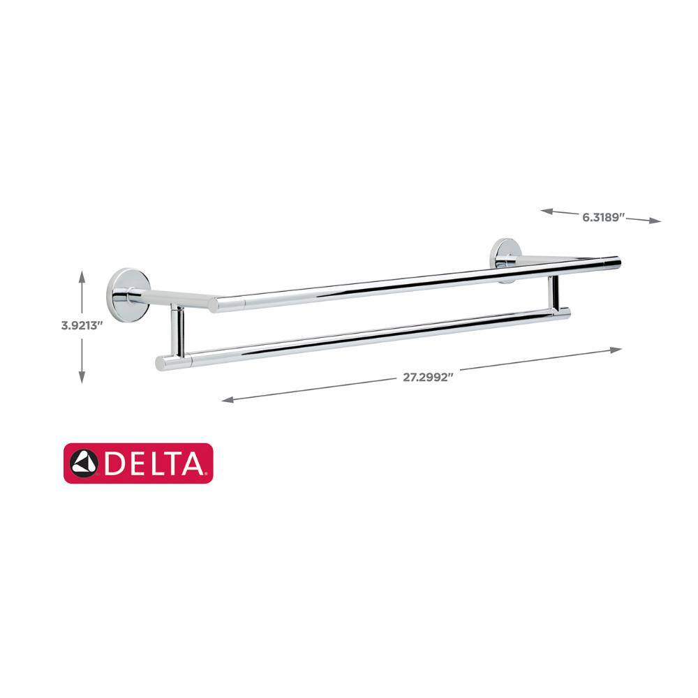 Delta Trinsic 24 in. Double Towel Bar in Chrome 75925