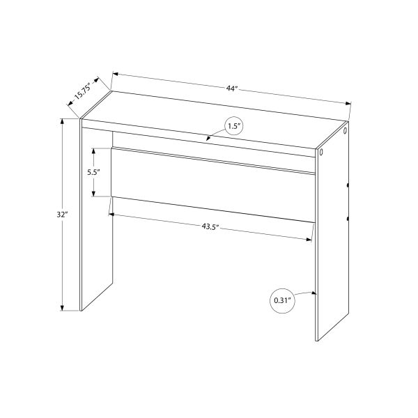 Accent Table， Console， Entryway， Narrow， Sofa， Living Room， Bedroom， Brown Laminate， Clear Tempered Glass， Contemporary， Modern