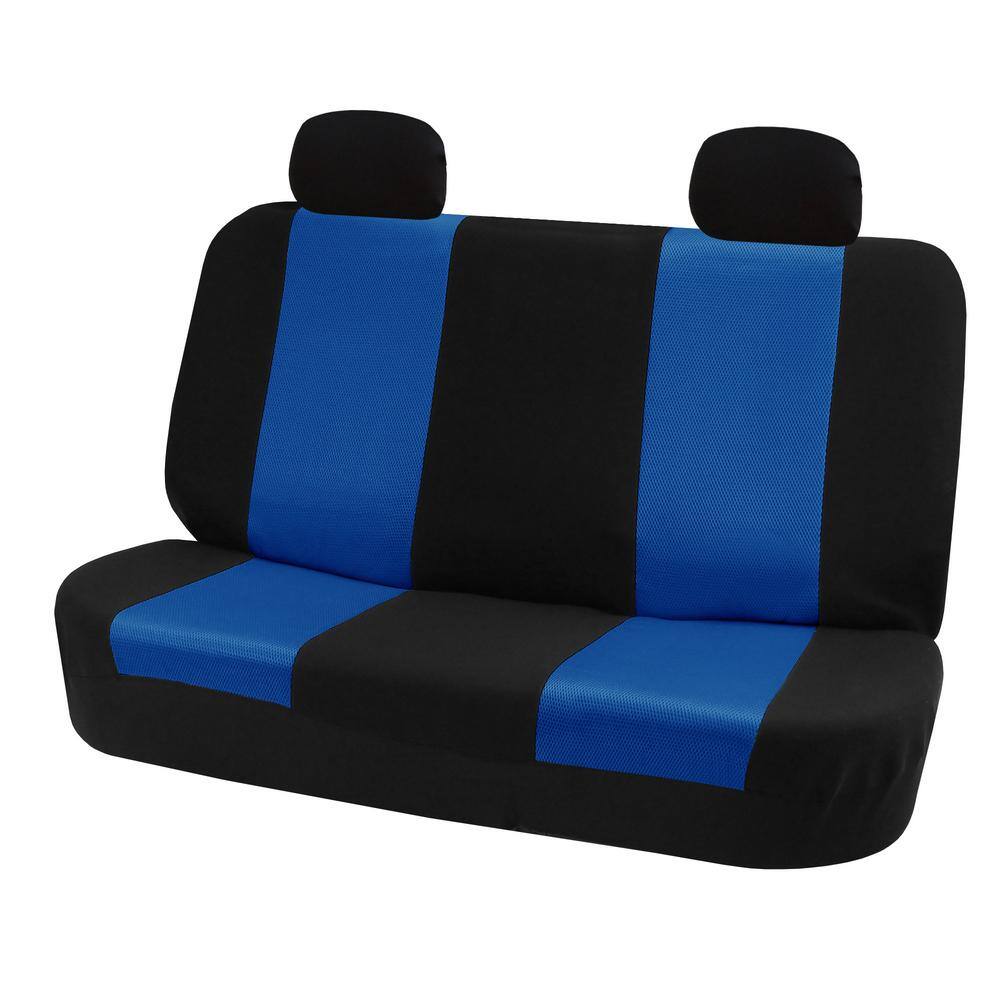 FH Group Flat Cloth 52 in. x 58 in. x 1 in. Rear Car Seat Cover DMFB102BLUE012