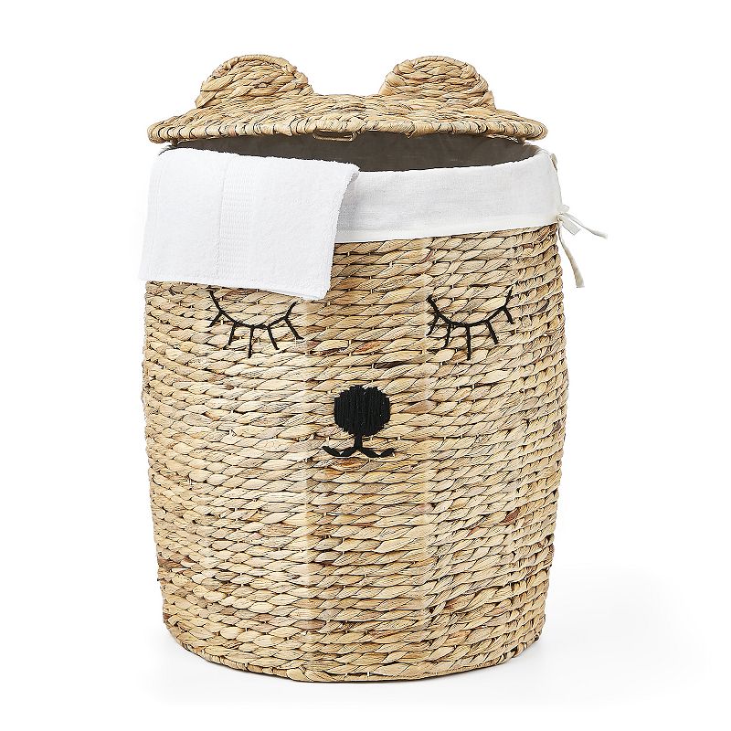 Saddle River Water Hyacinth Round Bear 4-pc. Hamper Set