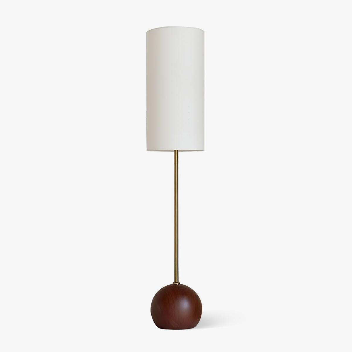 Orbis Wooden Sphere Floor Lamp