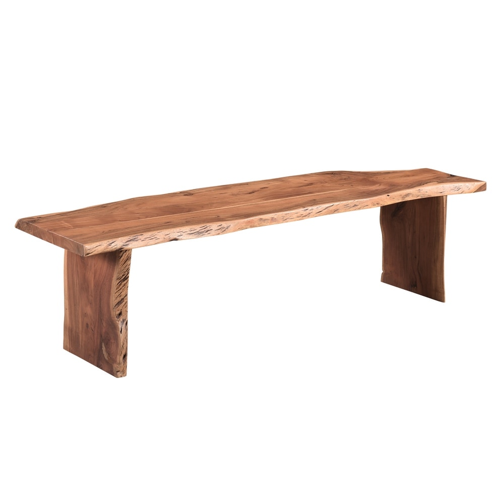 Crestone Live Edge Top/Leg Dining Bench