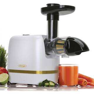 Omega Cold Press 365 Compact Masticating Horizontal Juicer in White H3000RWH13