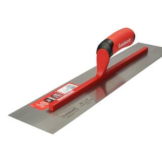 Goldblatt RED SINCE 1885 20 in. x 4 in. Pro Steel Finishing Trowel G16110