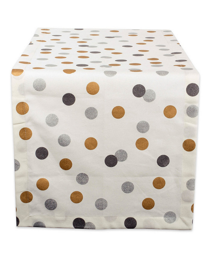 Design Imports Metallic Confetti Table Runner