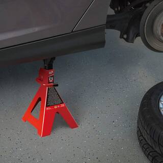 Big Red 12-Ton Heavy-Duty Jack Stands (2 Pack) T412002