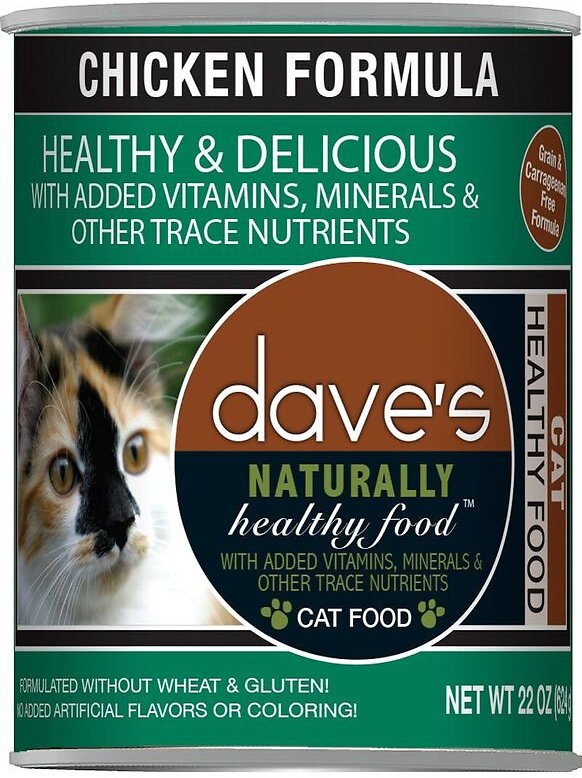 Dave Naturally Healthy Chicken Formula Grain Free Wet Cat Food