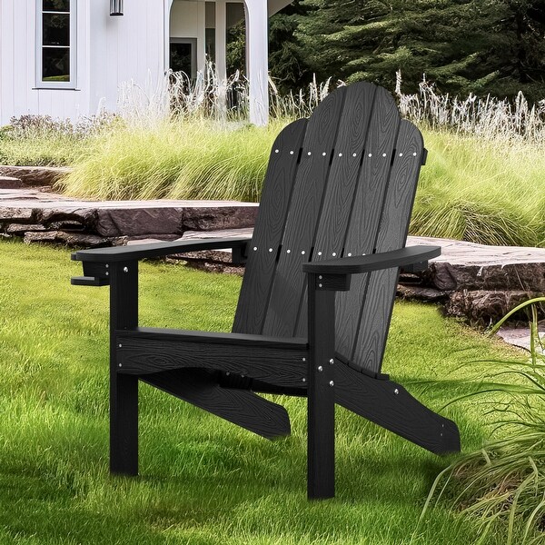 LUE BONA Plastic Poly Weather Resistant Outdoor Patio Adirondack Chair 1Pack