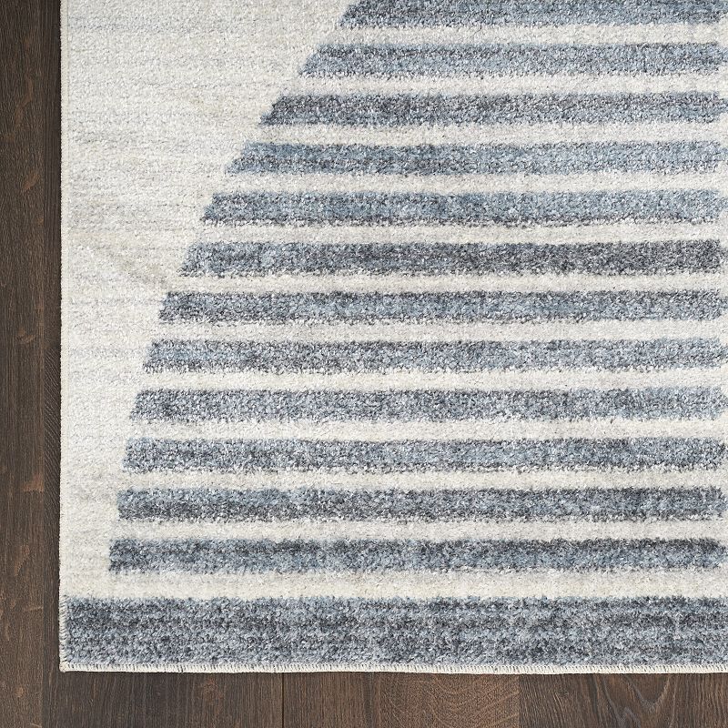 Nourison Astra Geometric Mid-Century Modern Washable Indoor Rug