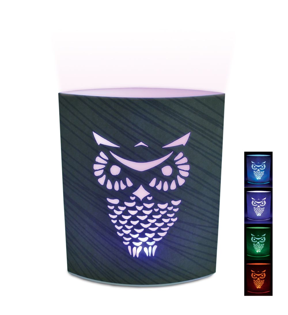 Puzzled Owl LED Decorative Lanterns - Bird Theme - Item #9653