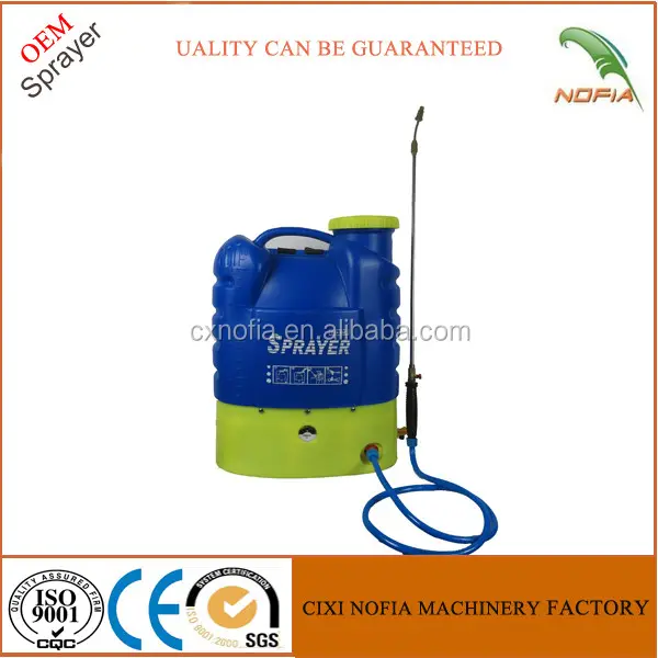 High Pressure Agricultural auto pump battery powered knapsack sprayer