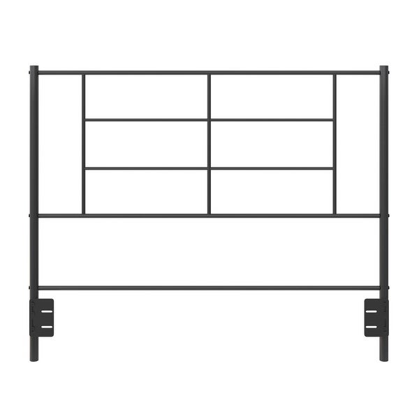 RealRooms Praxis Metal Headboard， Steel Construction， Mounting Hardware Included - - 37849859