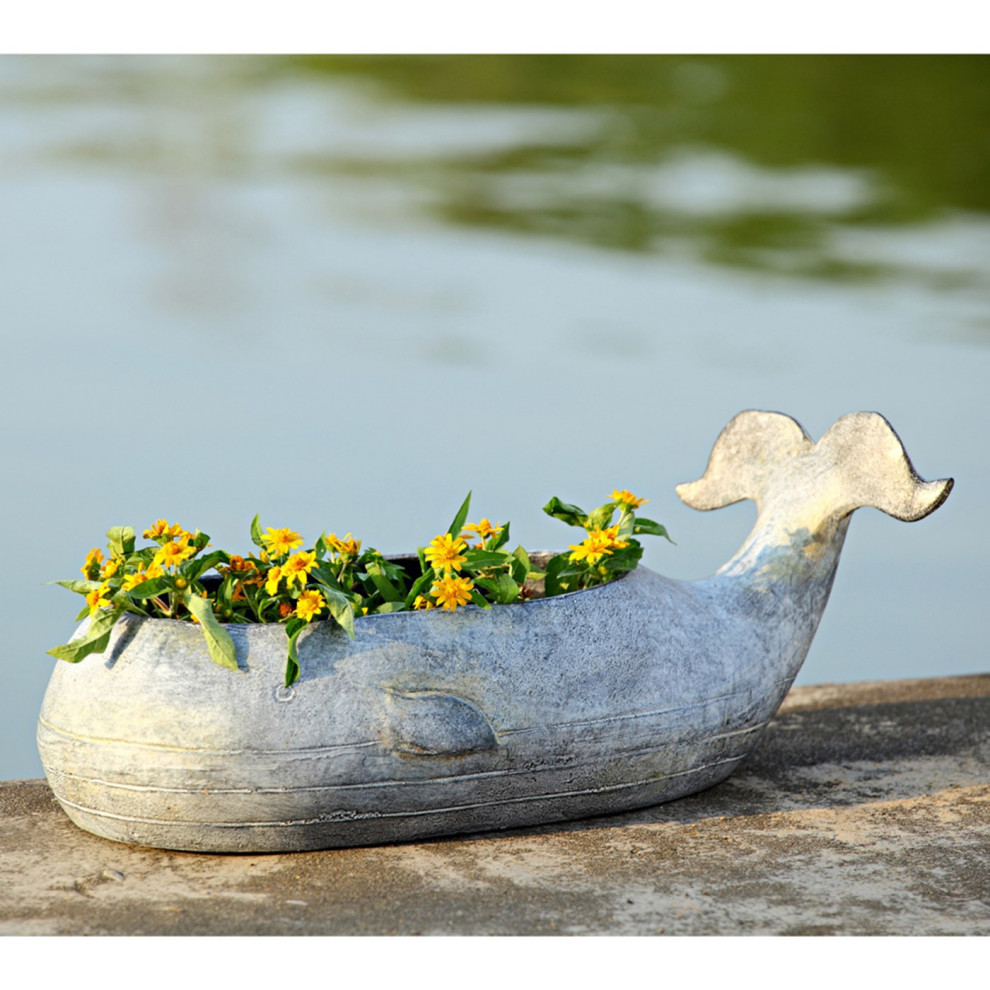 Whale Planter   Beach Style   Outdoor Pots And Planters   by SPI  Houzz