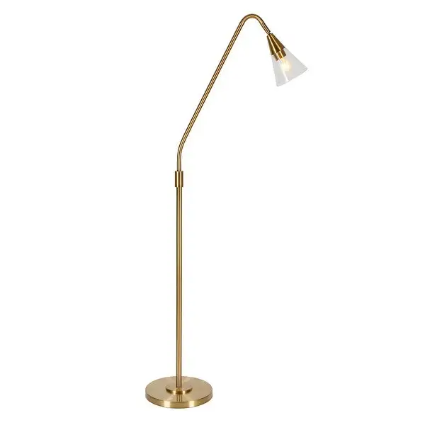 Challice Blackened Bronze Arc Floor Lamp