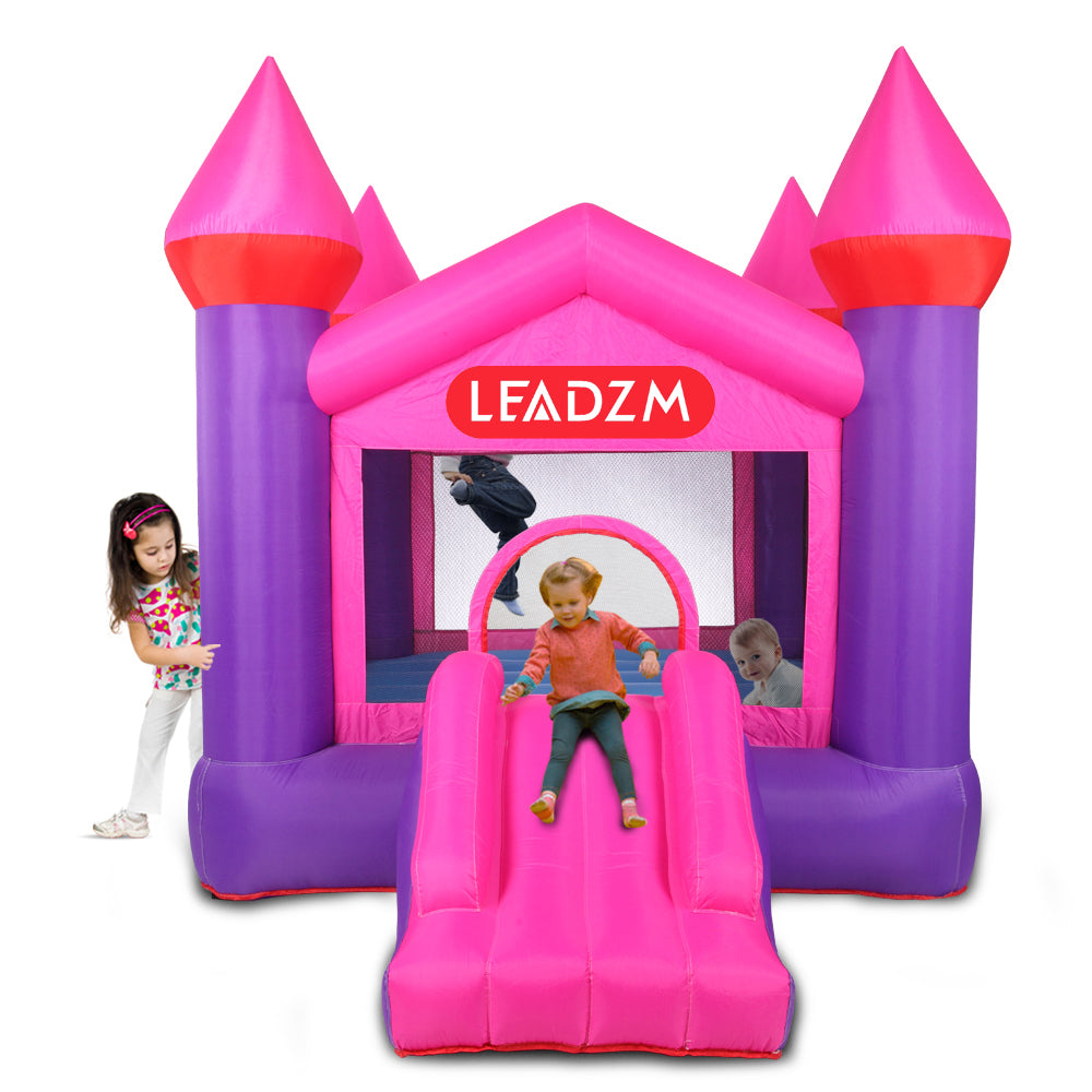 Inflatable Bounce House for Kids, 420D Oxford Cloth Bouncy Castle with Slide/Blower