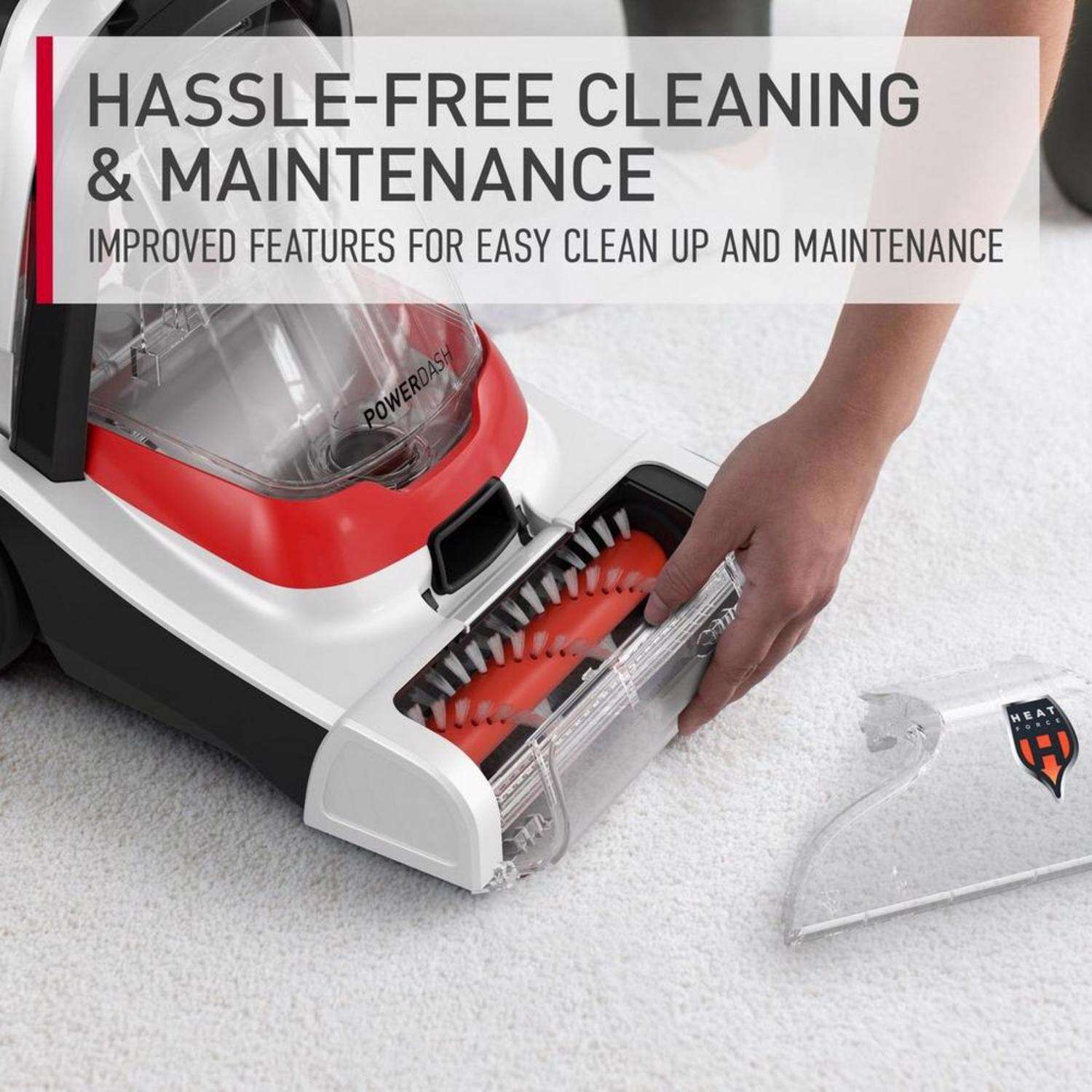 Hoover PowerDash Bagless Carpet Cleaner 7 amps Standard White