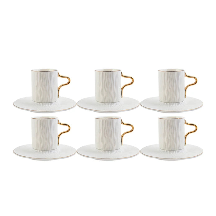 Karaca Aged Set Of 6 Coffee Cups 153.03.07.8414