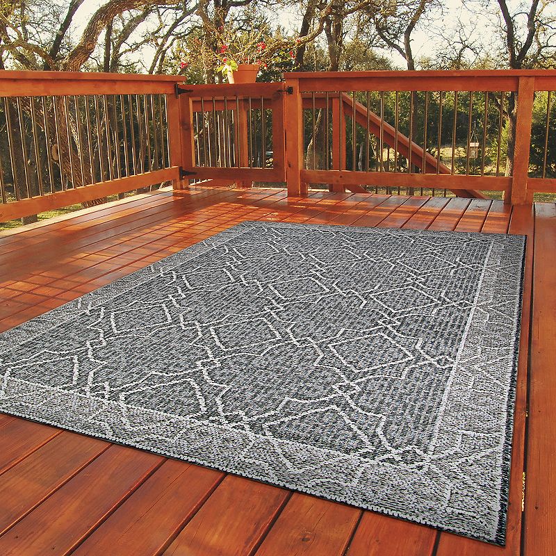 Couristan Fresco Dutch Graystone-Cotton Indoor/Outdoor Area Rug