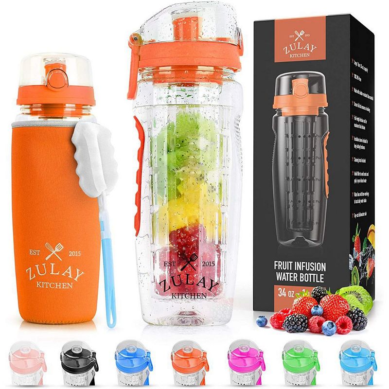 Portable Water Bottle with Fruit Infuser