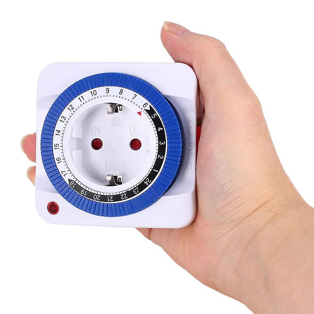 24 Hours Eu Plug Smart Timer Socket Switch Home Electrical Appliances Timing Mechanical Auto-on/off Intelligent Timer Switch