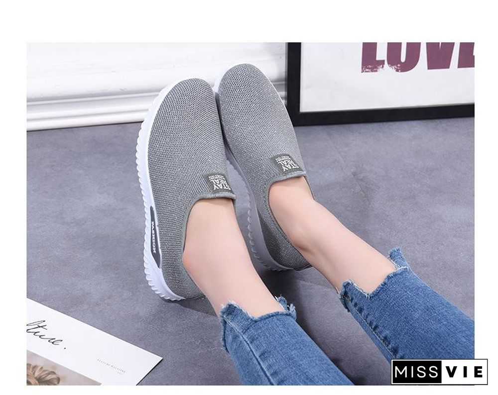 Women Sneakers Fashion Sock Shoes Female Vulcanized Shoes Casual Slip On Flats