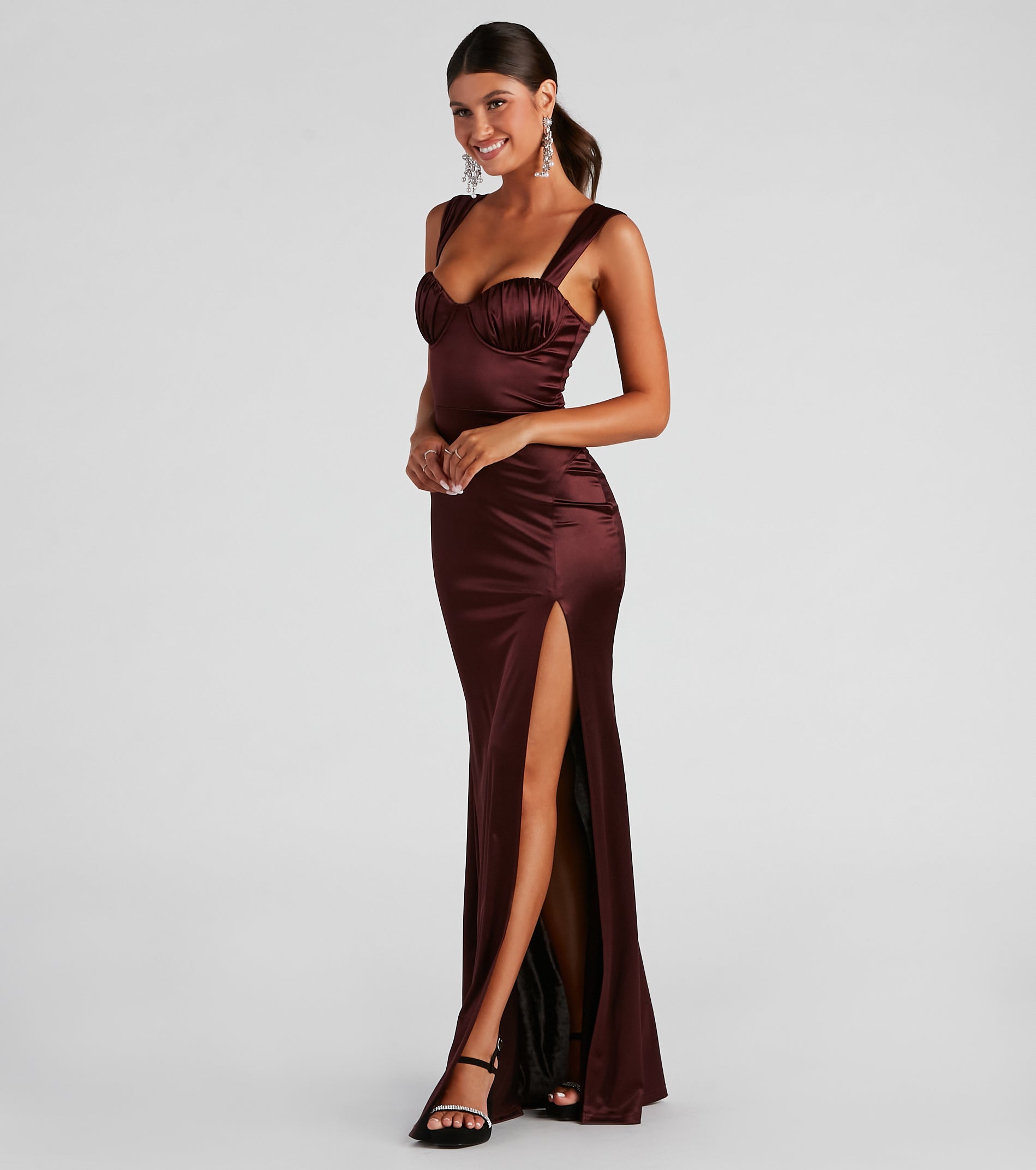 Catrina Formal Satin Sweetheart Dress