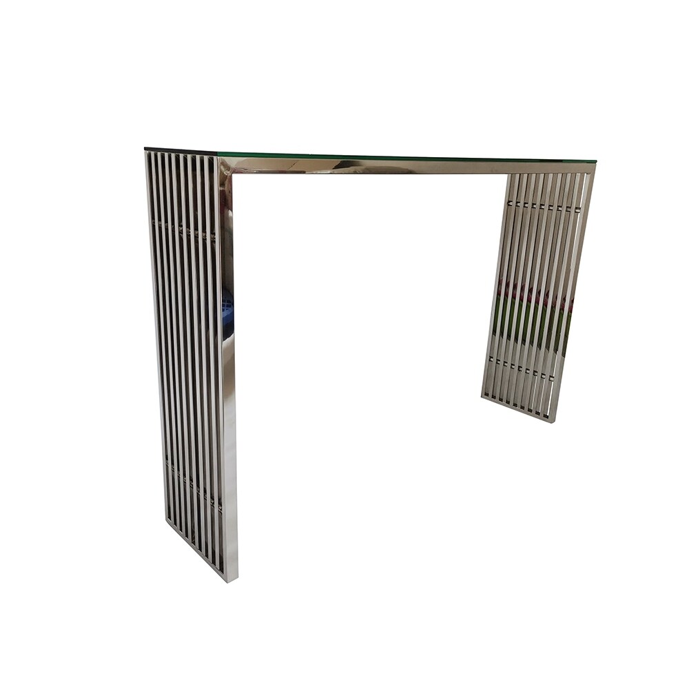 Slate Console Table with Glass   36\