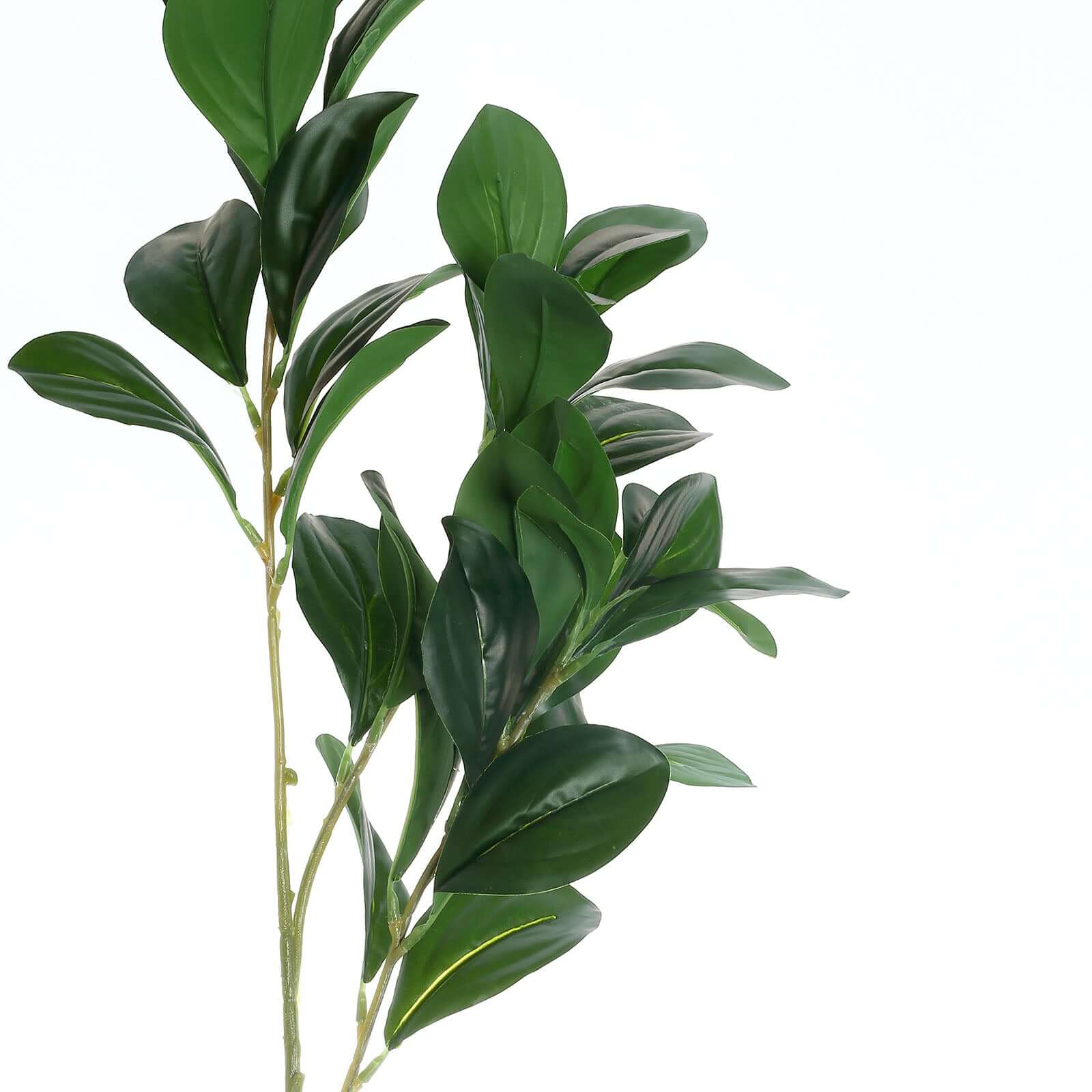 2 Stems Green Artificial Lemon Leaf Branches Faux Greenery Plant 26