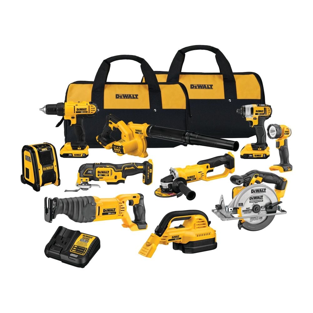 DW 20V MAX 10 Tool Combo Kit DCK1020D2 from DW